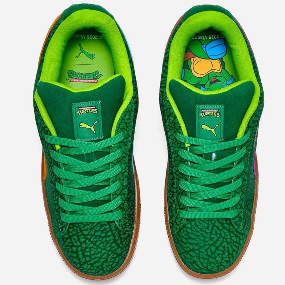 New Puma Suede Limited Edition XL Turtles Shoes